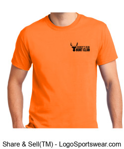 Gildan Adult Unisex Ultra Cotton T-Shirt (SAFETY ORANGE) Design Zoom