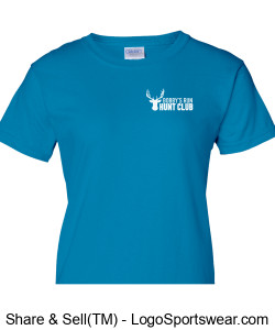 Gildan Ladies Ultra Cotton T-shirt (SAPPHIRE) Design Zoom