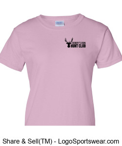 Gildan Adult Ultra Cotton Long Sleeve T-Shirt (LAVENDER BLACK LOGO) Design Zoom