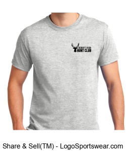 Gildan Adult Unisex Ultra Cotton T-Shirt (Light Gray) Design Zoom