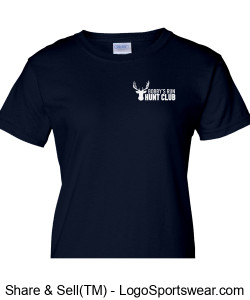 Gildan Ladies Ultra Cotton T-shirt (NAVY BLUE) Design Zoom