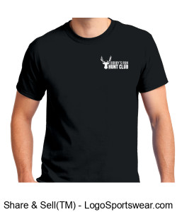 Gildan Adult Unisex Ultra Cotton T-Shirt (BLACK) Design Zoom