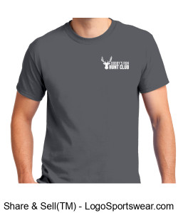 Gildan Adult Unisex Ultra Cotton T-Shirt (Charcoal) Design Zoom