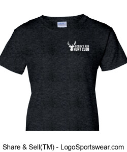 Gildan Ladies Ultra Cotton T-shirt (DARK HEATHER) Design Zoom