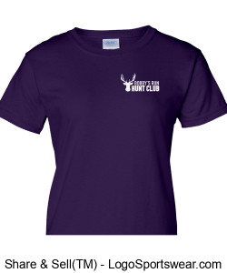 Gildan Ladies Ultra Cotton T-shirt (PURPLE) Design Zoom